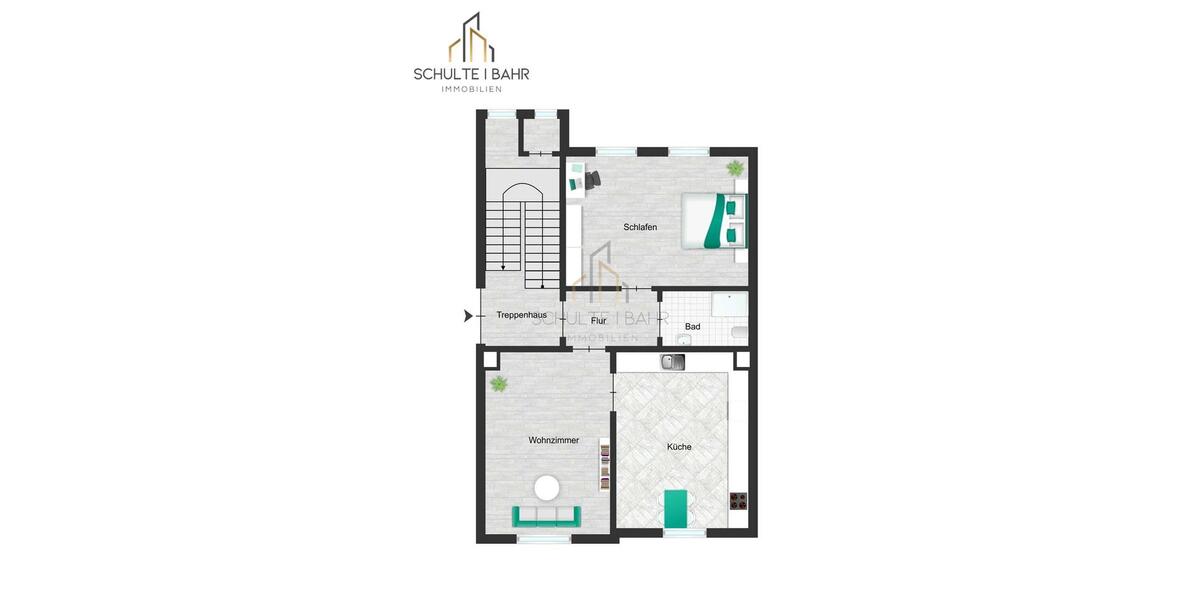 Etagenwohnung Hamm Berge - 2 Zimmer, 60 m&sup2;, 540&euro; | Angebot:25269787
