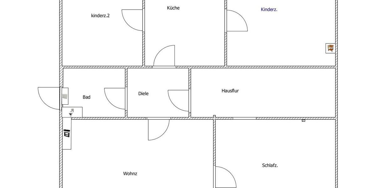 Etagenwohnung Castrop-Rauxel Becklem - 4.5 Zimmer, 81 m&sup2;, 675&euro; | Angebot:26665423