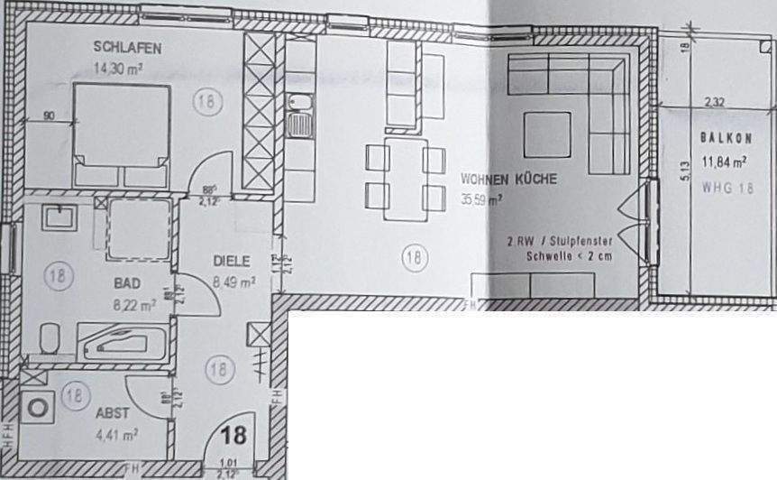 Etagenwohnung Menden Lendringsen - 2 Zimmer, 77 m&sup2;, 925&euro; | Angebot:25834297
