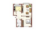 Etagenwohnung Hamm Herringen - 2 Zimmer, 50 m&sup2;, 379&euro; | Angebot:26275305