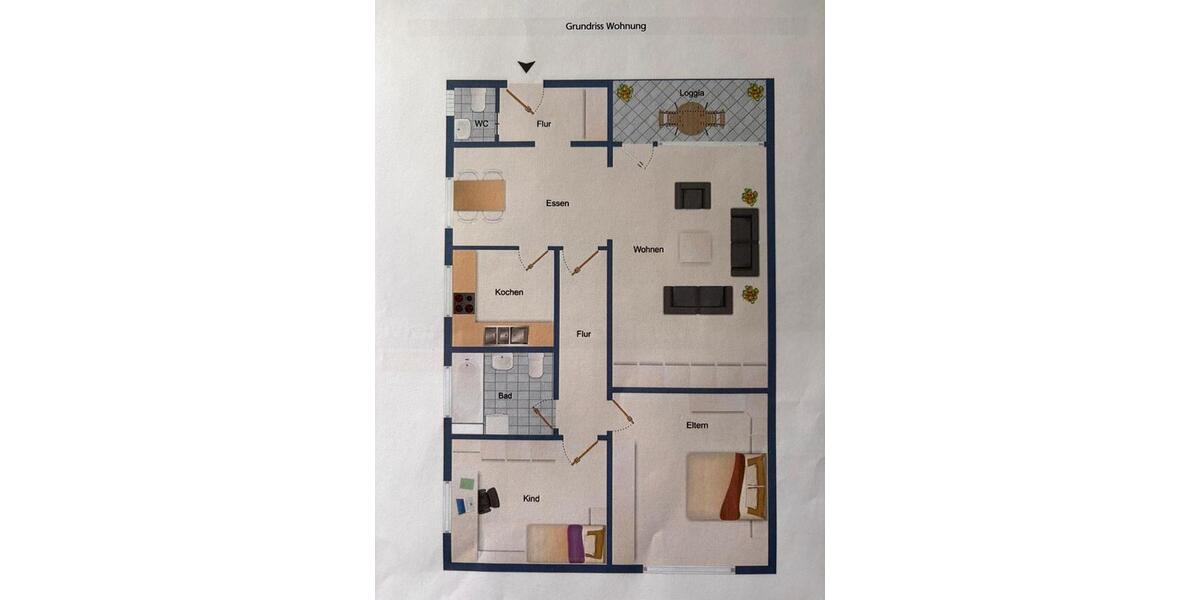 Erdgeschoßwohnung Hamm Bockum - 2 Zimmer, 84 m&sup2;, 195.000&euro; | Angebot:27283768