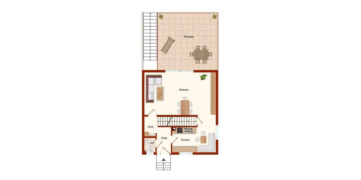 Reihenendhaus Menden Mitte - 4 Zimmer, 110 m&sup2;, 229.000&euro; | Angebot:26138948