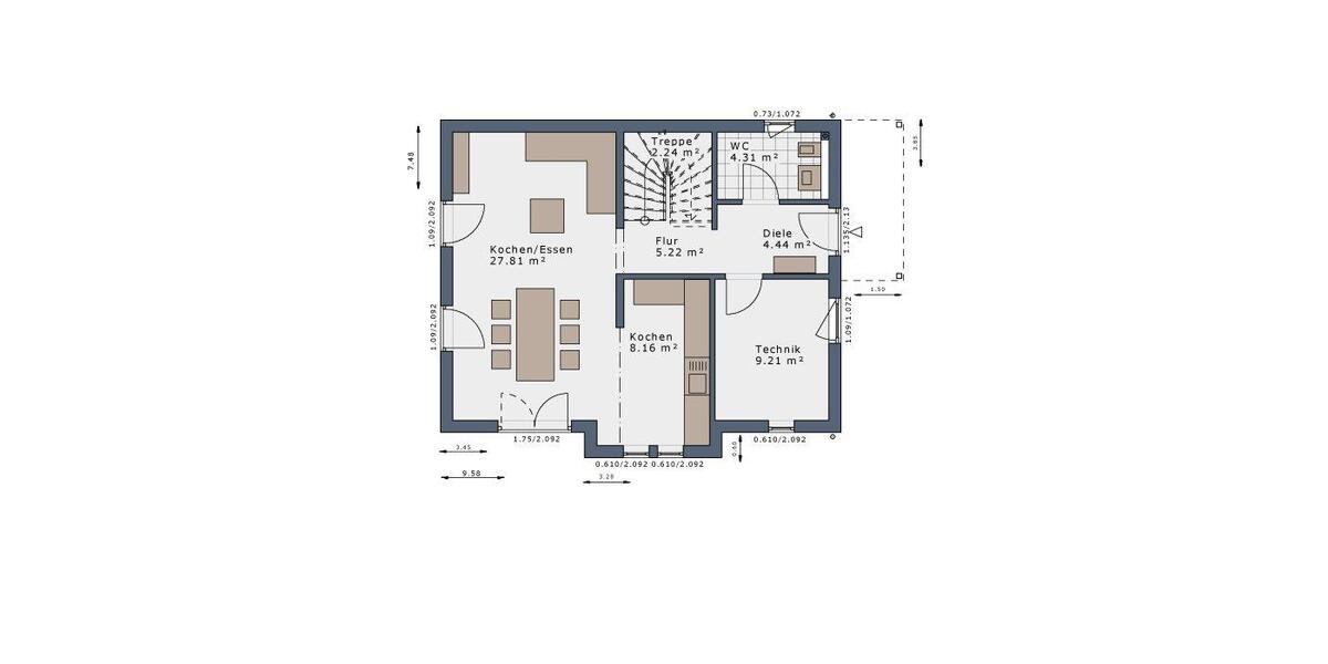 Einfamilienhaus Dortmund Aplerbeck - 4 Zimmer, 120 m&sup2;, 1.700&euro; | Angebot:26664358