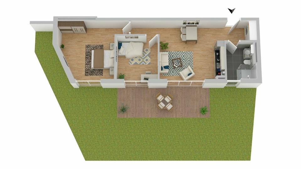 Erdgeschoßwohnung Kamen - 3 Zimmer, 75 m&sup2;, 254.000&euro; | Angebot:9090467