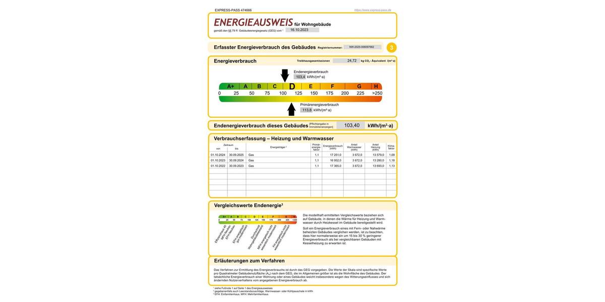 Reihenhaus Ense - 5 Zimmer, 153 m&sup2;, 349.000&euro; | Angebot:25341681