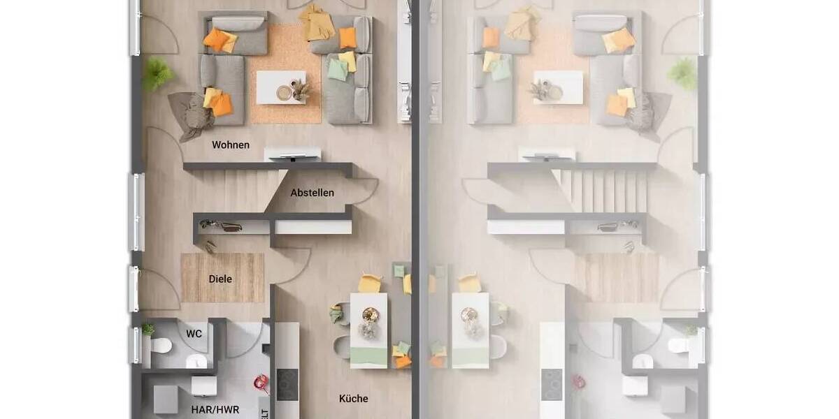 Doppelhaushälfte Ahlen Innenstadt - 5 Zimmer, 136 m&sup2;, 278.890&euro; | Angebot:25663369