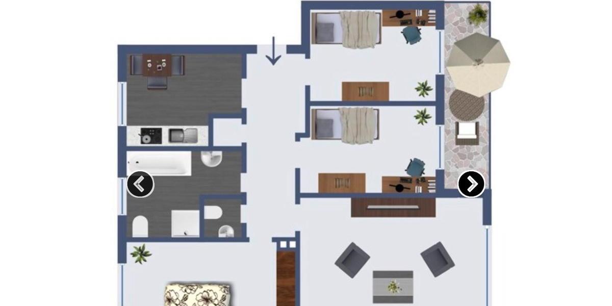 Etagenwohnung Lünen Brambauer - 4.5 Zimmer, 106 m&sup2;, 1.150&euro; | Angebot:24795136