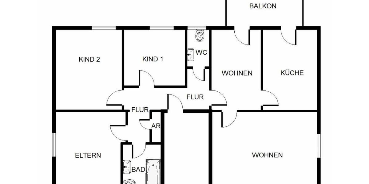 Erdgeschoßwohnung Bergkamen - 4.5 Zimmer, 96 m&sup2;, 428&euro; | Angebot:26661761