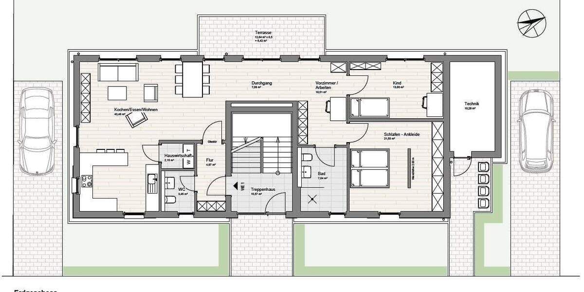 Etagenwohnung Hamm Haaren - 3 Zimmer, 121 m&sup2;, 1.575&euro; | Angebot:25666203