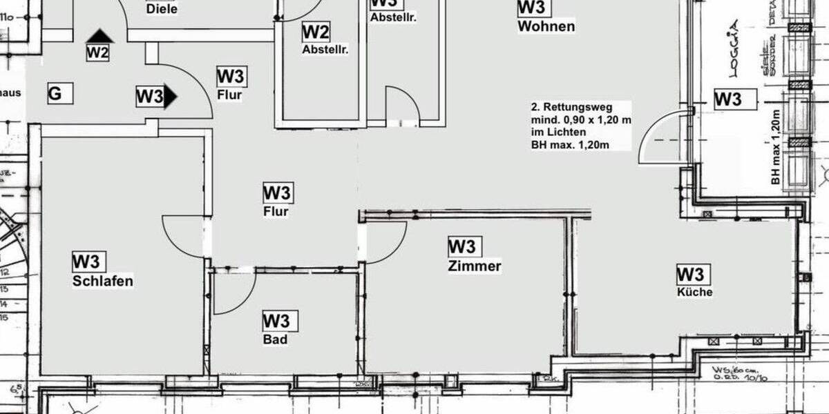 Etagenwohnung Ahlen Innenstadt - 3 Zimmer, 80 m&sup2;, 900&euro; | Angebot:26624893