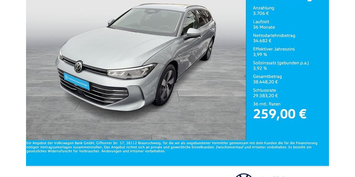 VW Passat Variant 7.207 km 37.086 &euro; Dortmund 44379