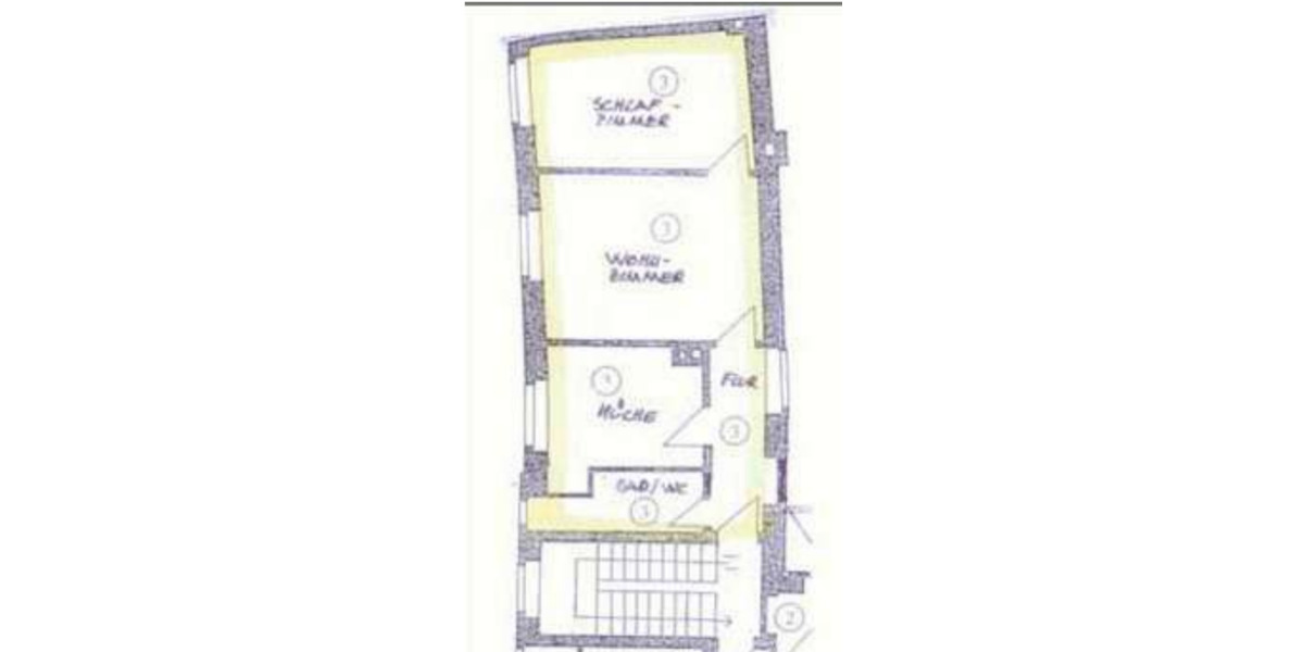 Etagenwohnung Dortmund Innenstadt Nord - 2.5 Zimmer, 56 m&sup2;, 89.000&euro; | Angebot:25886655