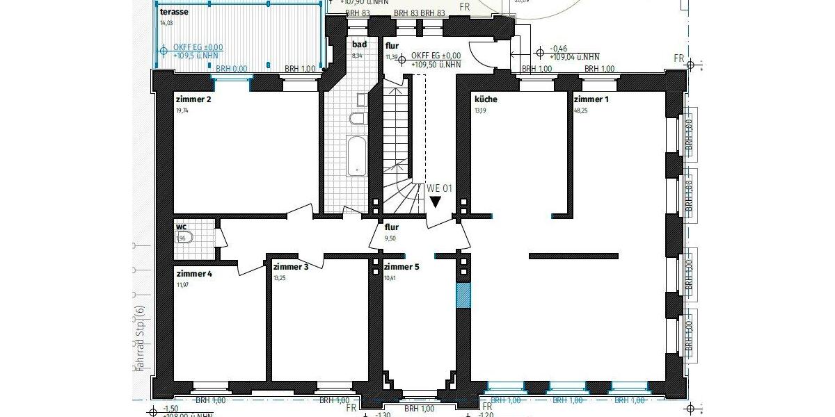 Hochparterre Dortmund Hombruch - 5.5 Zimmer, 140 m&sup2;, 450.000&euro; | Angebot:27297204