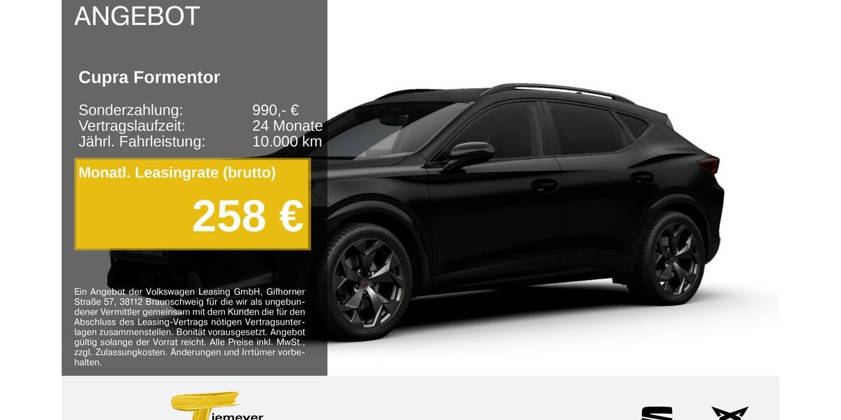 Cupra Formentor 16.721 km 34.180 &euro; Hemer 58675