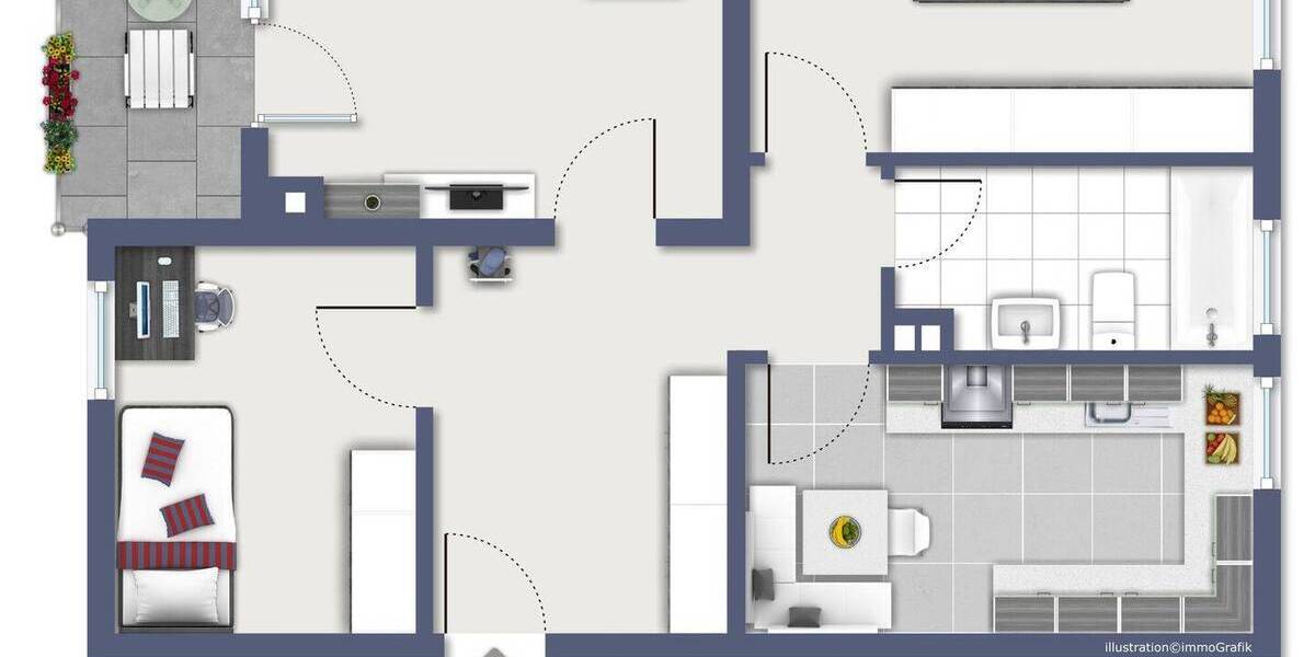 Etagenwohnung Ahlen Innenstadt - 3 Zimmer, 75 m&sup2;, 139.000&euro; | Angebot:26875094