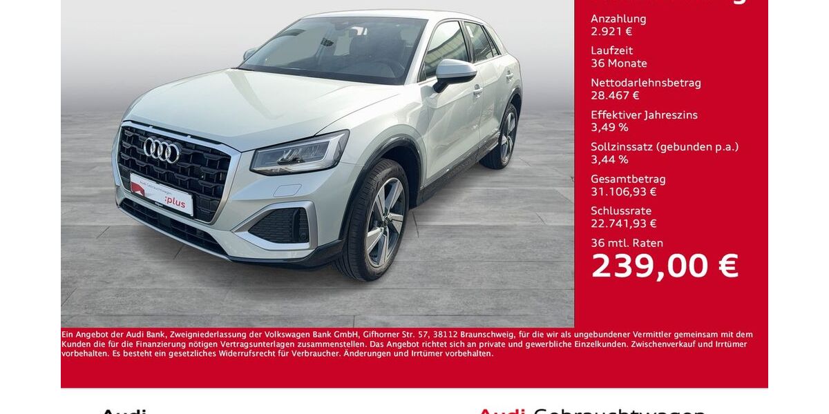 Audi Q2 6.750 km 31.411 &euro; Dortmund 44143