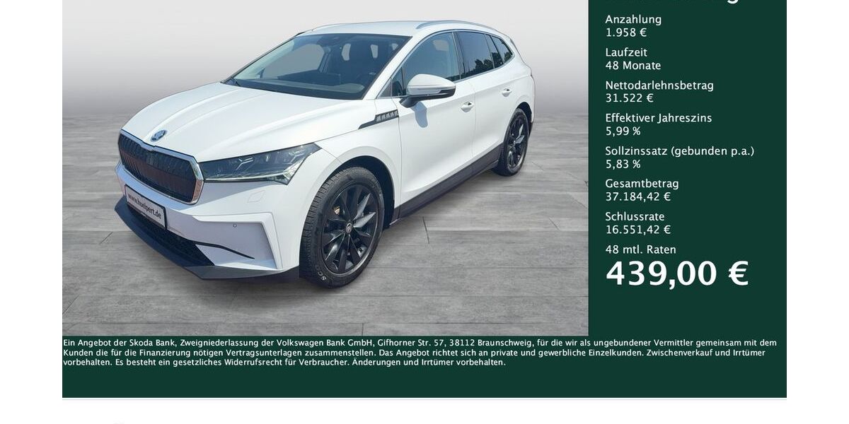 Skoda Enyaq 80.559 km 33.280 &euro; Dortmund 44309