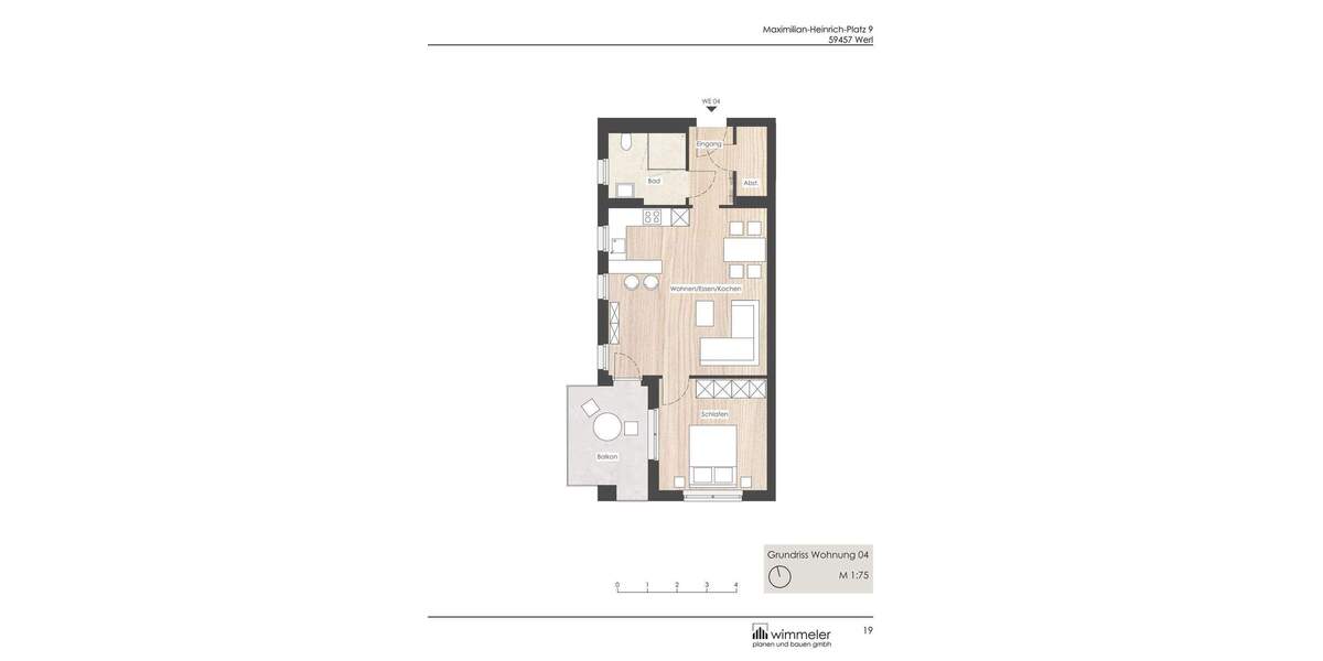 Etagenwohnung Werl - 2 Zimmer, 57 m&sup2;, 230.200&euro; | Angebot:25727412