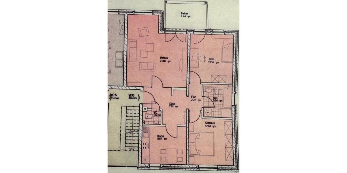 Etagenwohnung Sendenhorst - 3 Zimmer, 85 m&sup2;, 249.000&euro; | Angebot:24803514
