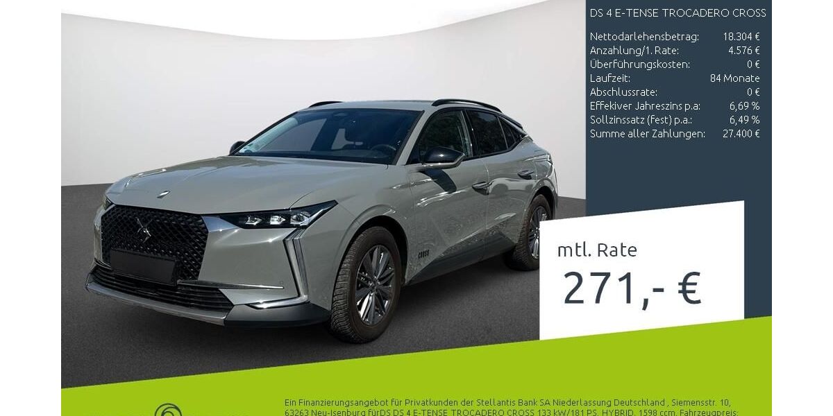DS Automobiles DS4 25.485 km 23.489 &euro; Dortmund 44263