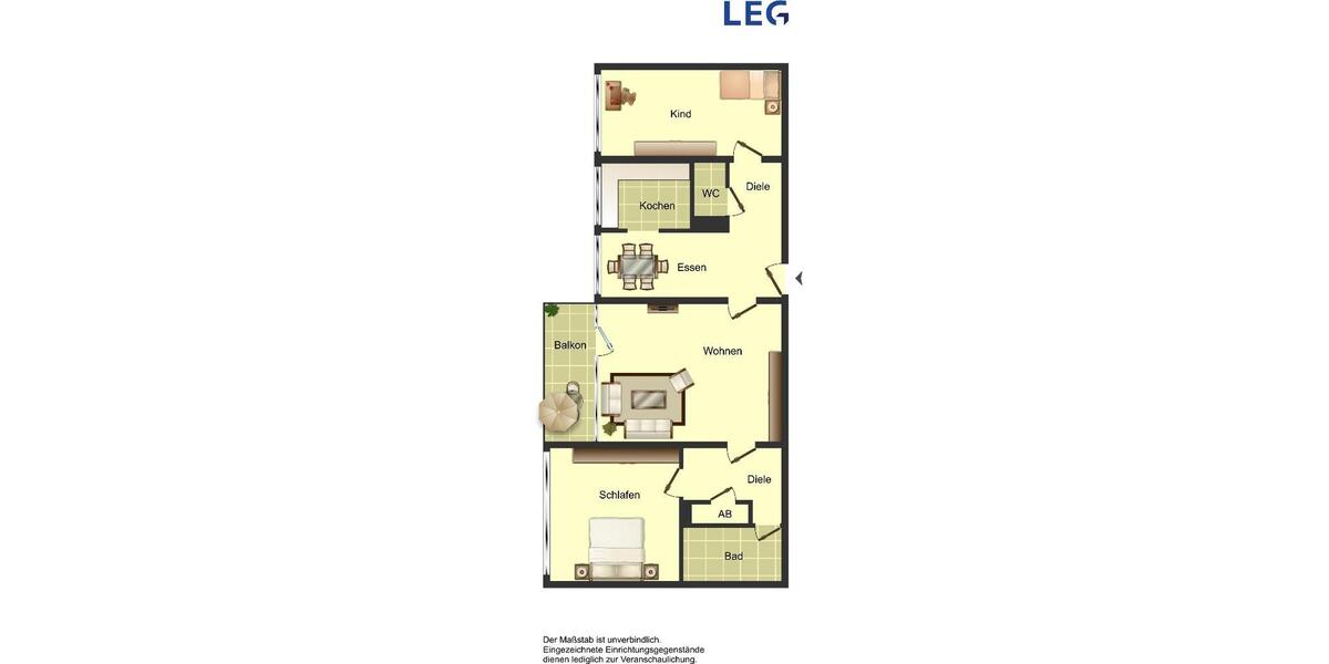 Etagenwohnung Hamm Braam-Ostwennemar - 3 Zimmer, 80 m&sup2;, 459&euro; | Angebot:26566652