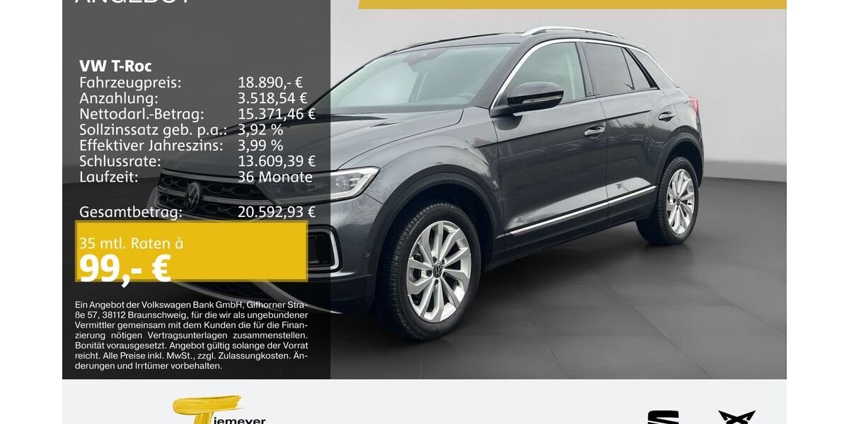 VW T-Roc 47.867 km 18.450 &euro; Hemer 58675