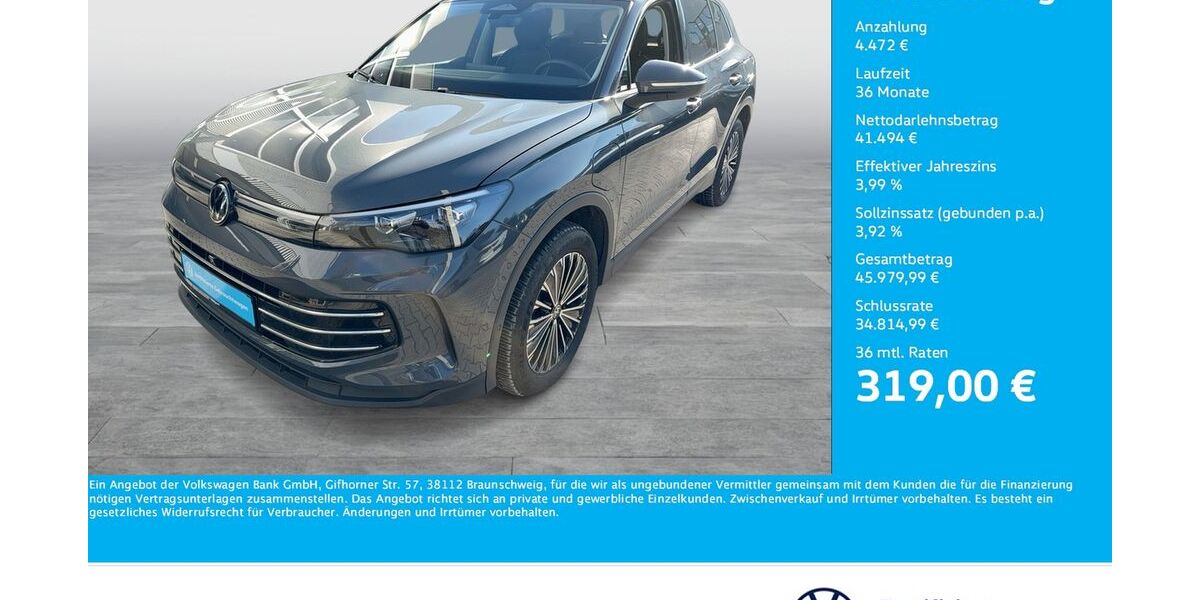VW Tiguan 13.315 km 45.955 &euro; Bergkamen 59192