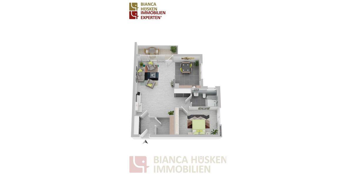 Etagenwohnung Hamm Berge - 2 Zimmer, 80 m&sup2;, 940&euro; | Angebot:26505395