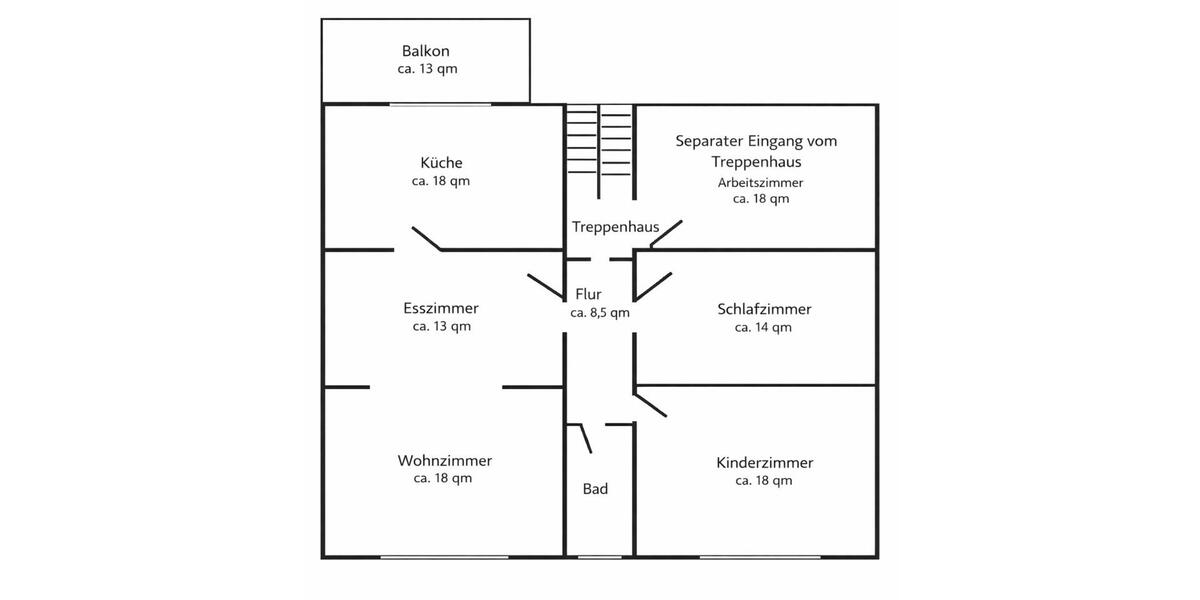 Etagenwohnung Hamm Daberg - 6 Zimmer, 115 m&sup2;, 750&euro; | Angebot:25784491