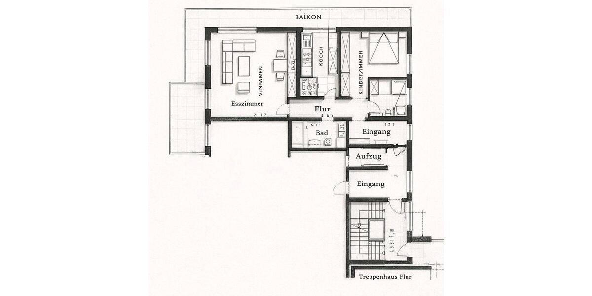 Dachgeschoßwohnung Iserlohn Letmathe - 3 Zimmer, 85 m&sup2;, 807&euro; | Angebot:25884089