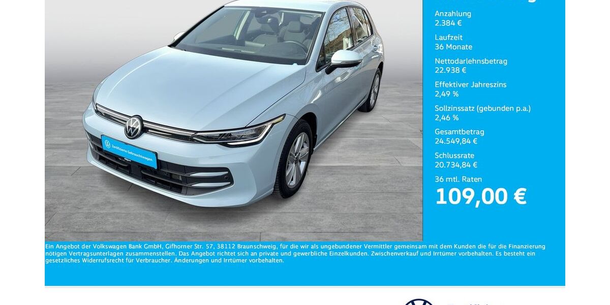 VW Golf 6.593 km 25.266 &euro; Dortmund 44379