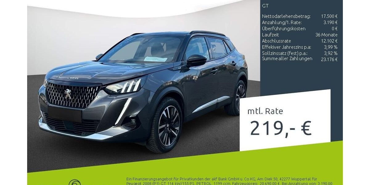 Peugeot 2008 44.884 km 19.680 &euro; Dortmund 44263