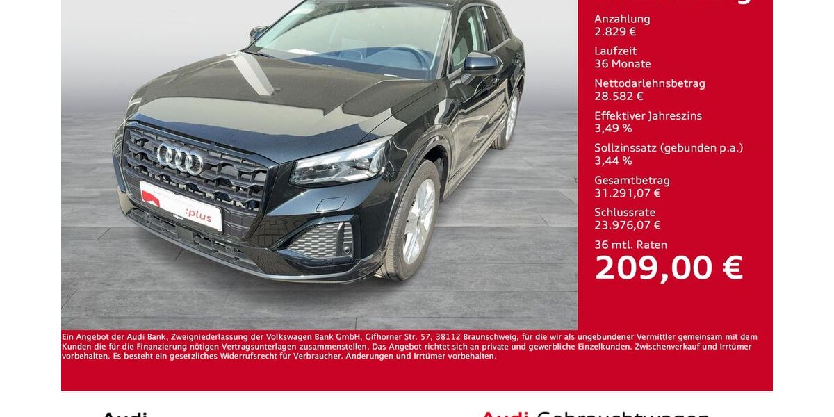 Audi Q2 10.367 km 31.411 &euro; Dortmund 44143