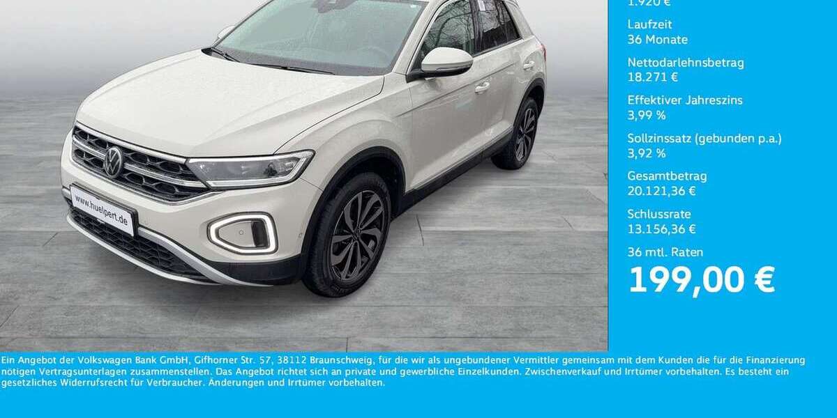 VW T-Roc 49.178 km 20.191 &euro; Dortmund-Marten 44379