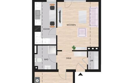 Wohnung Lünen Alstedde - 2 Zimmer, 56 m&sup2;, 196.000&euro; | Angebot:27298962