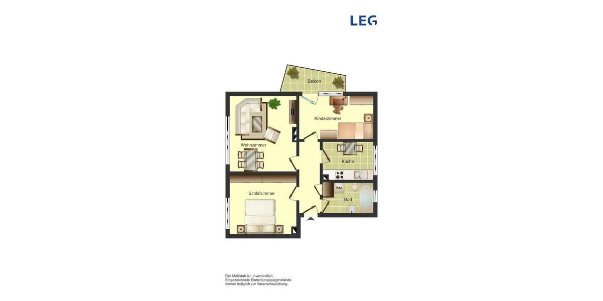 Etagenwohnung Bergkamen Weddinghofen - 3 Zimmer, 63 m&sup2;, 509&euro; | Angebot:27684408