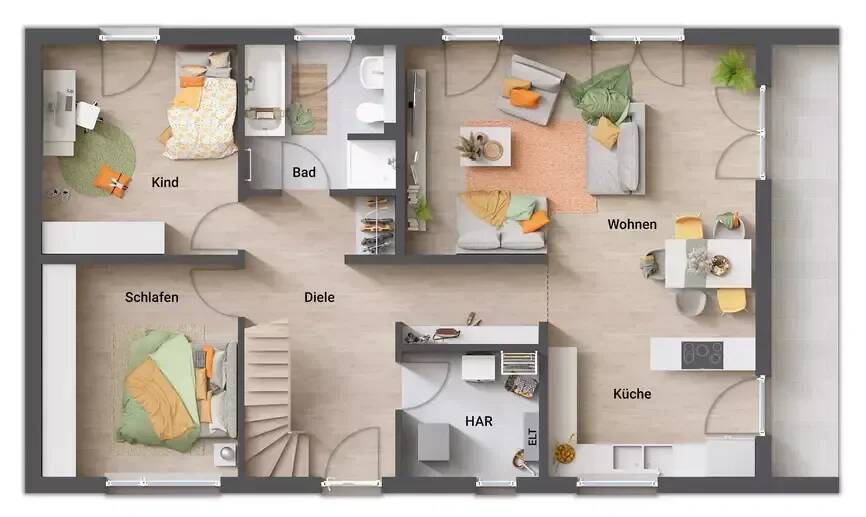 Bungalow Waltrop - 3 Zimmer, 100 m&sup2;, 332.210&euro; | Angebot:25663372