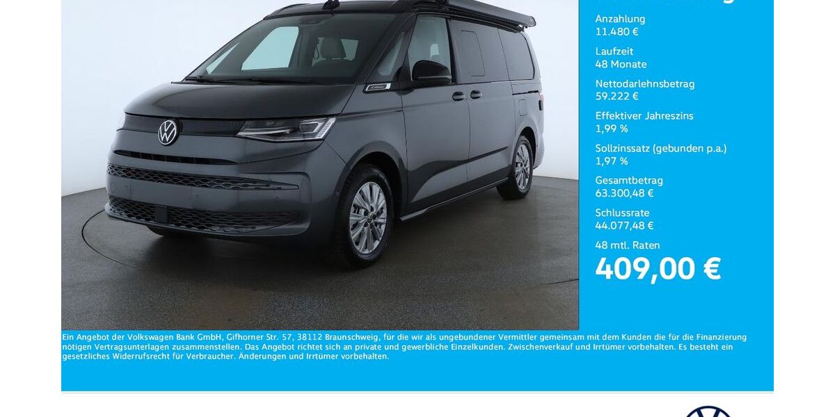 VW T7 California 7.309 km 70.701 &euro; Dortmund 44379