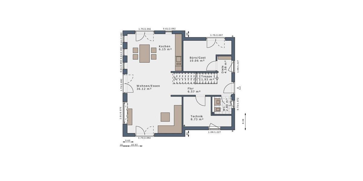 Einfamilienhaus Bergkamen - 5 Zimmer, 140 m&sup2;, 1.800&euro; | Angebot:26664354
