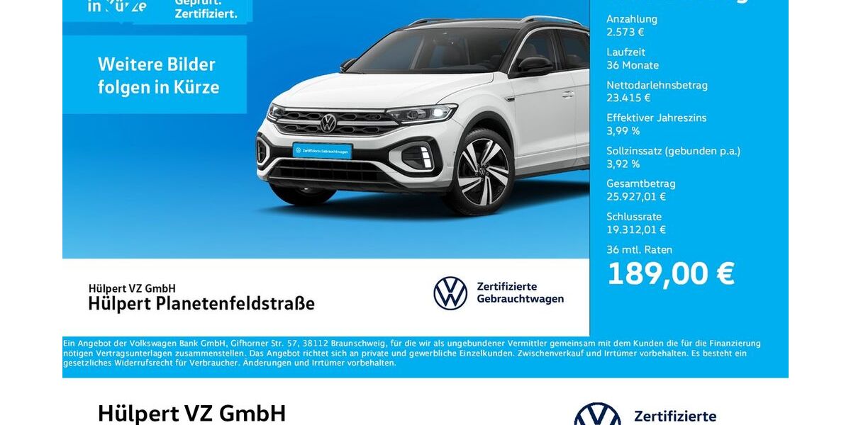 VW T-Cross 16.239 km 25.611 &euro; Dortmund 44379