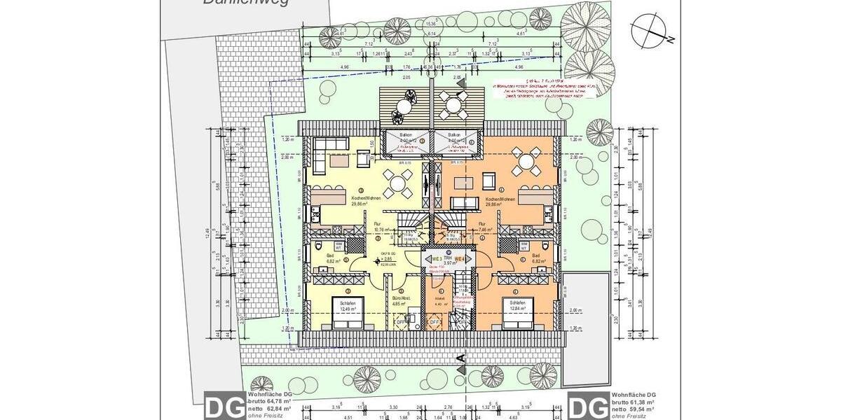 Dachgeschoßwohnung Nordkirchen - 3 Zimmer, 82 m&sup2;, 820&euro; | Angebot:25977056