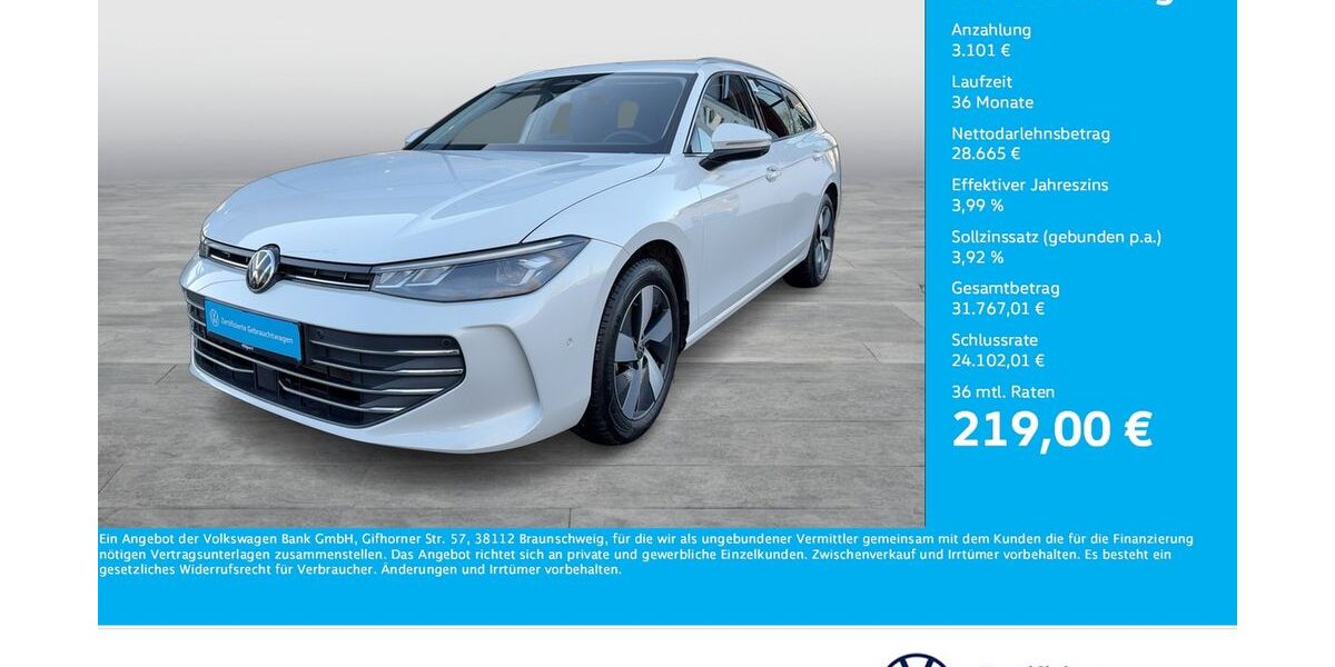 VW Passat Variant 19.540 km 31.488 &euro; Dortmund 44379