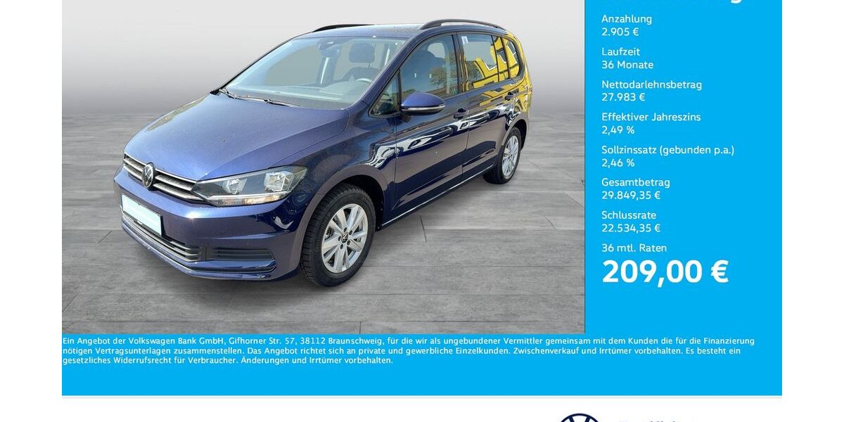 VW Touran 8.821 km 30.888 &euro; Dortmund 44379