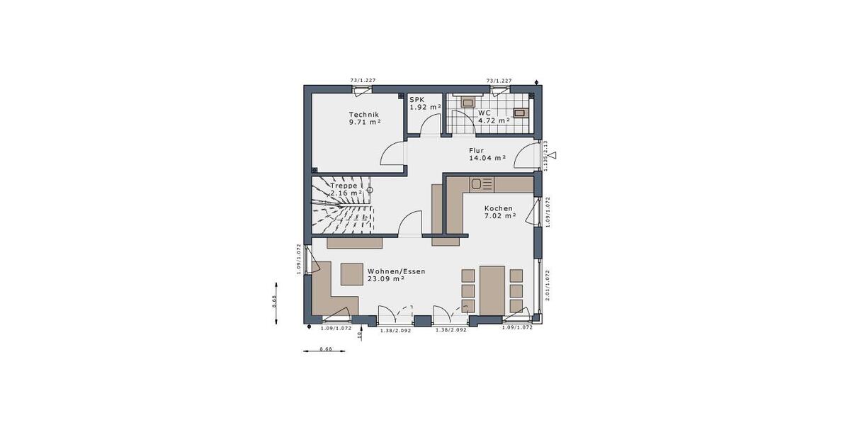Einfamilienhaus Bergkamen - 4 Zimmer, 125 m&sup2;, 1.600&euro; | Angebot:26664371