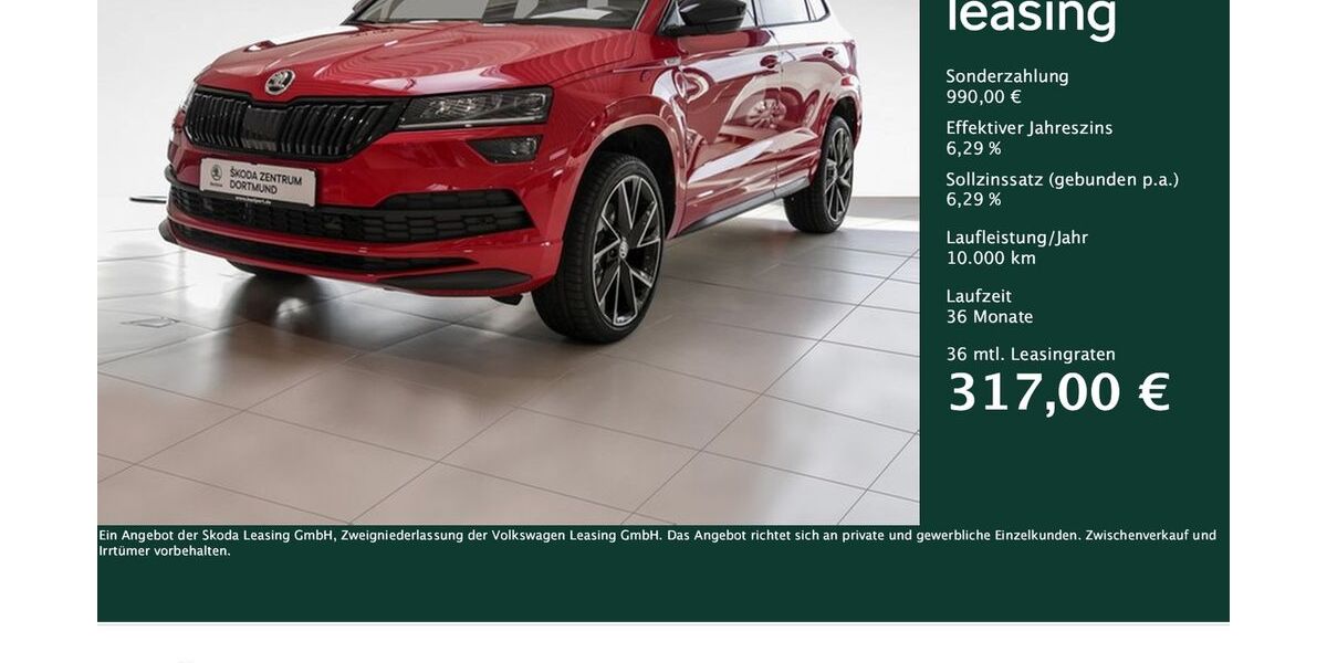 Skoda Karoq 37.849 km 26.019 &euro; Dortmund 44309