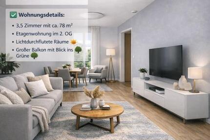 Wohnung Dortmund Hörde - 3.5 Zimmer, 78 m&sup2;, 925&euro; | Angebot:26008517