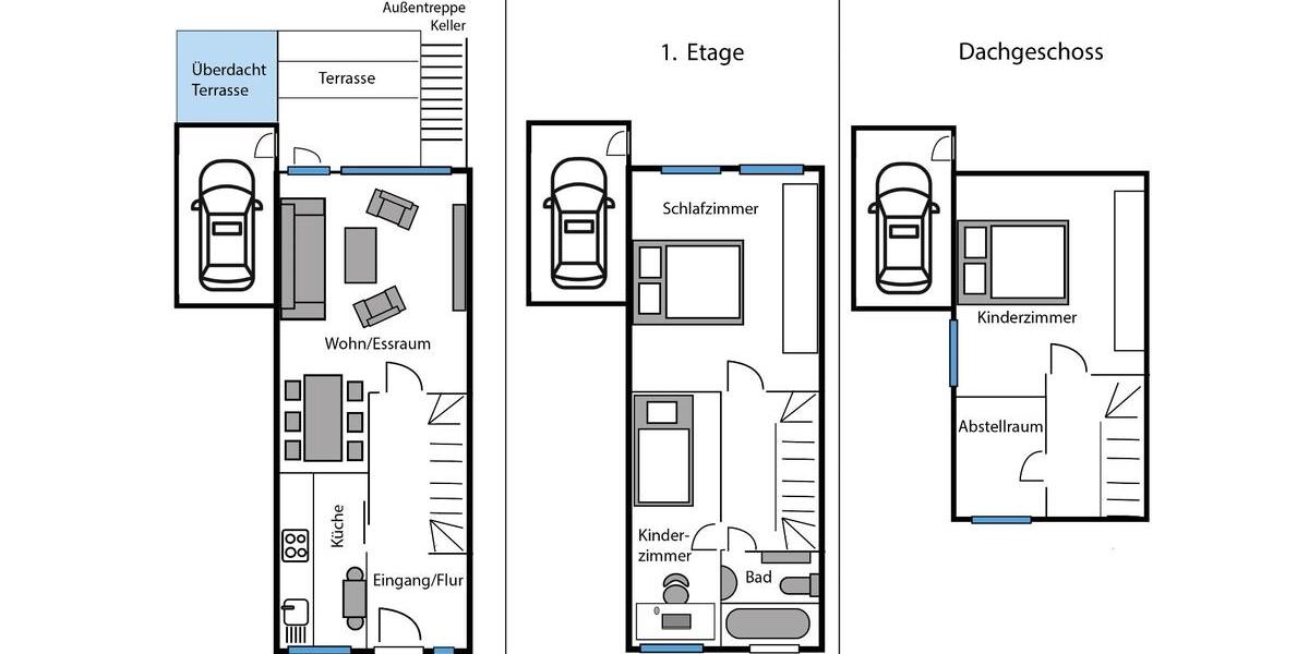 Reihenhaus Welver - 5.5 Zimmer, 107 m&sup2;, 230.000&euro; | Angebot:26083375