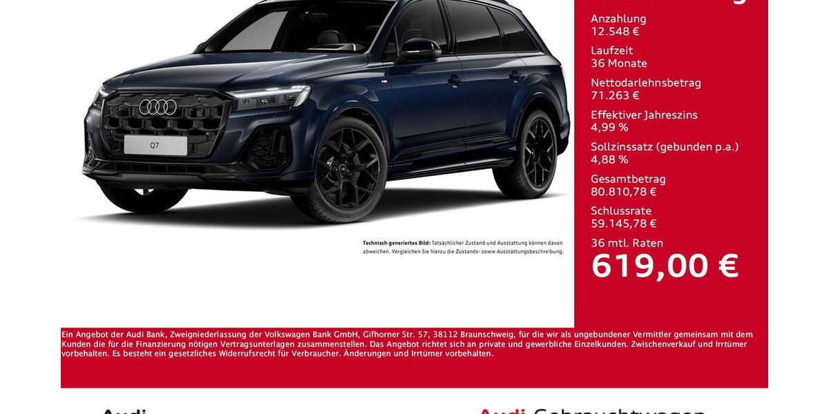 Audi Q7 8.652 km 83.811 &euro; Dortmund 44143