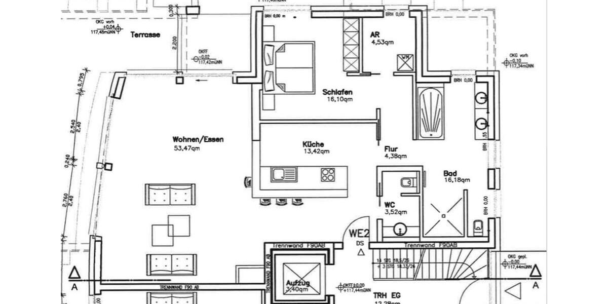 Erdgeschoßwohnung Dortmund Hombruch - 2.5 Zimmer, 114 m&sup2;, 1.750&euro; | Angebot:26661776