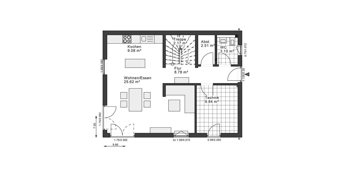 Einfamilienhaus Dortmund Aplerbeck - 3 Zimmer, 125 m&sup2;, 1.850&euro; | Angebot:26663223